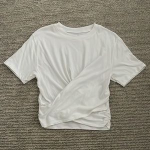 Abercrombie White Twist Tee